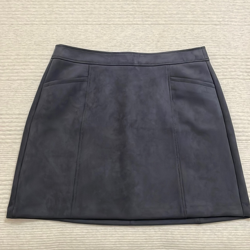 LOFT faux suede skirt